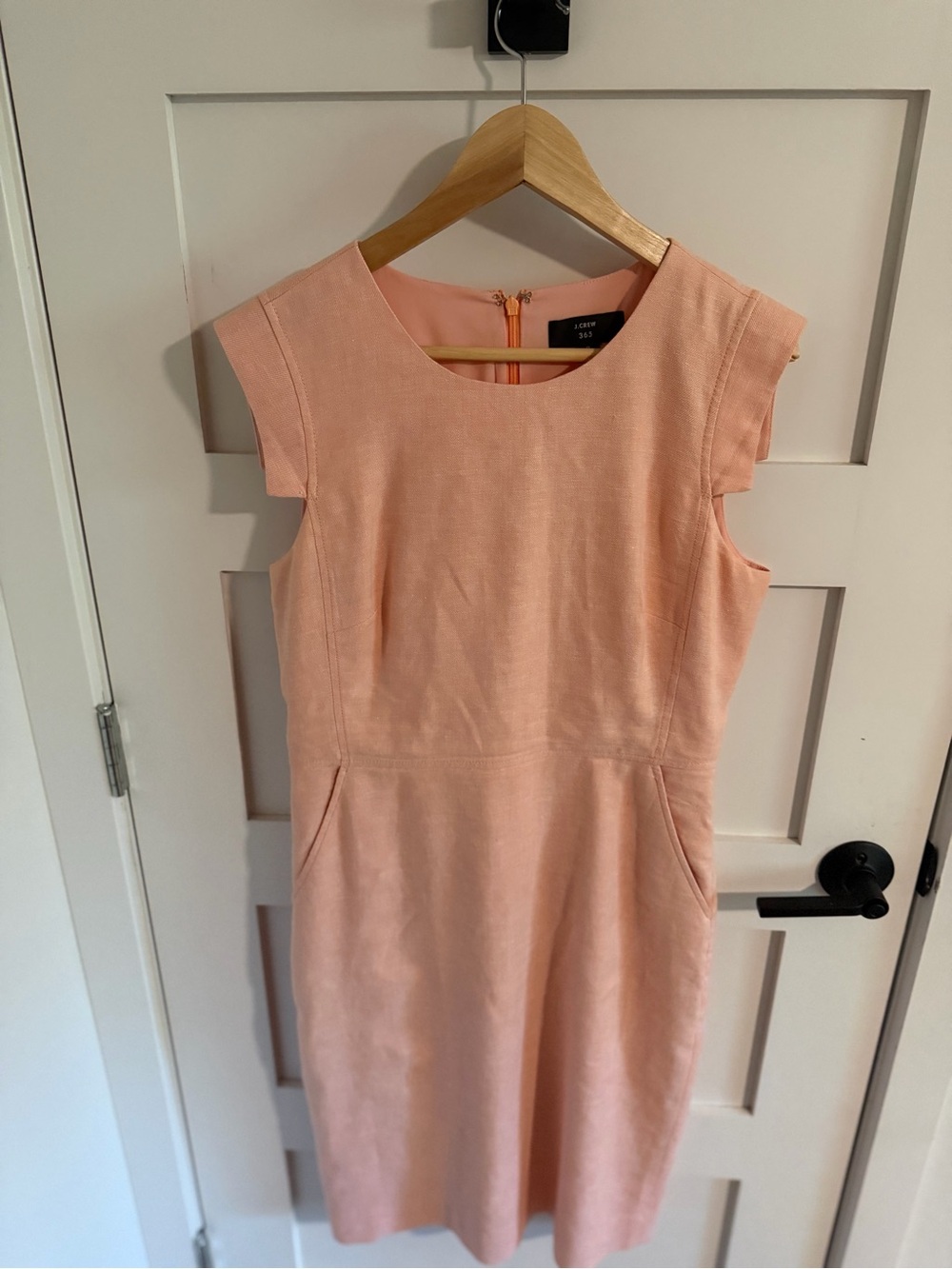 J. Crew Pink Linen Sheath Dress - Picture 3 of 3